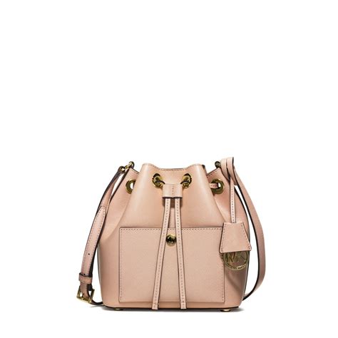 michael kors greenwich bucket bag|saffiano leather cross body bag.